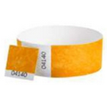 Tyvek 1" Voucher / Tear Off Wristband - Neon Orange